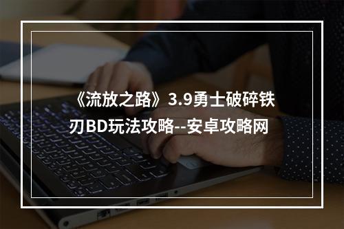 《流放之路》3.9勇士破碎铁刃BD玩法攻略--安卓攻略网