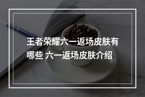 王者荣耀六一返场皮肤有哪些 六一返场皮肤介绍