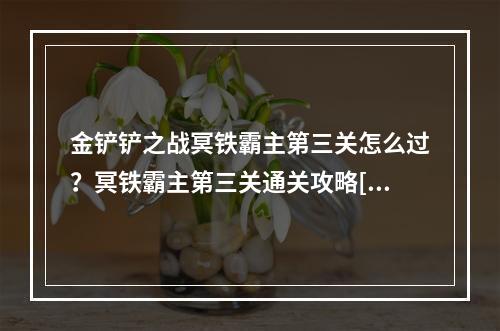 金铲铲之战冥铁霸主第三关怎么过？冥铁霸主第三关通关攻略[多图]