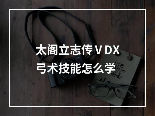 太阁立志传ⅤDX弓术技能怎么学