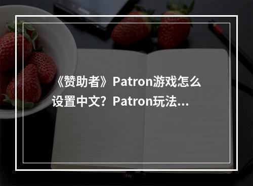 《赞助者》Patron游戏怎么设置中文？Patron玩法心得分享