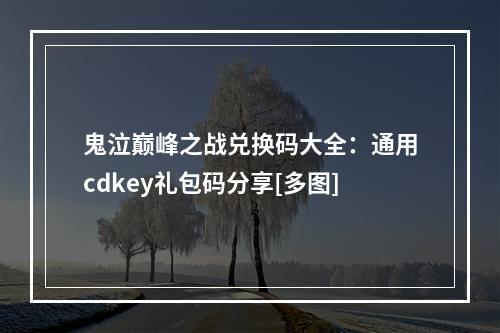 鬼泣巅峰之战兑换码大全：通用cdkey礼包码分享[多图]