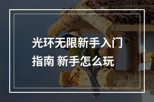 光环无限新手入门指南 新手怎么玩