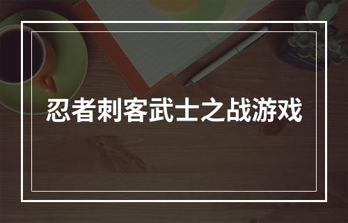 忍者刺客武士之战游戏