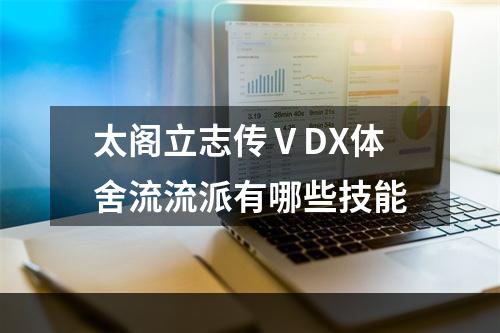 太阁立志传ⅤDX体舍流流派有哪些技能