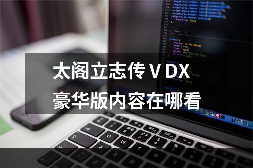 太阁立志传ⅤDX豪华版内容在哪看