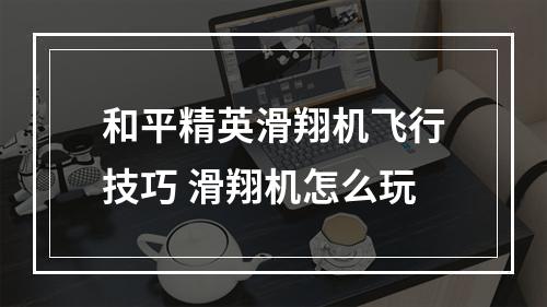 和平精英滑翔机飞行技巧 滑翔机怎么玩