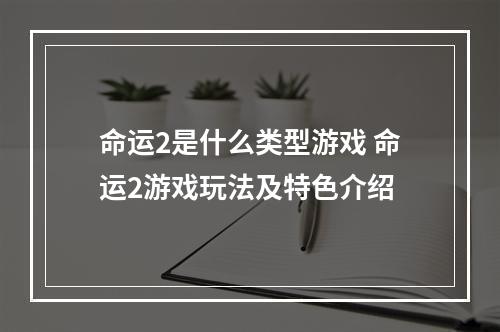 命运2是什么类型游戏 命运2游戏玩法及特色介绍