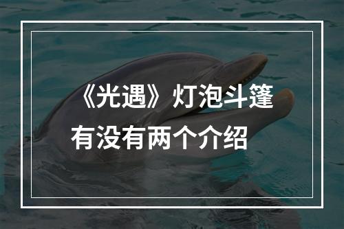 《光遇》灯泡斗篷有没有两个介绍