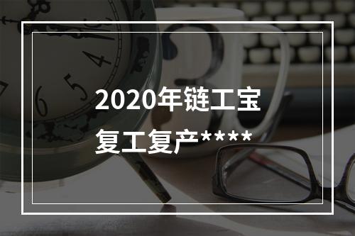 2020年链工宝复工复产****