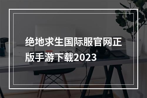 绝地求生国际服官网正版手游下载2023