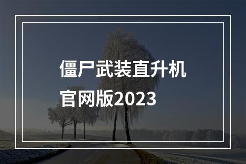 僵尸武装直升机官网版2023