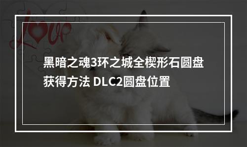 黑暗之魂3环之城全楔形石圆盘获得方法 DLC2圆盘位置