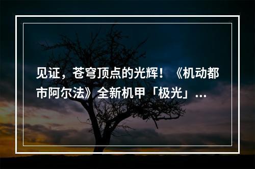 见证，苍穹顶点的光辉！《机动都市阿尔法》全新机甲「极光」震撼来袭！