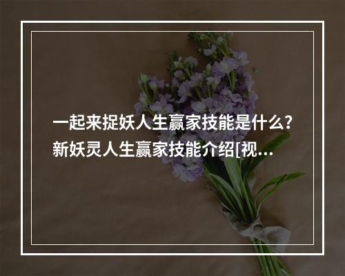 一起来捉妖人生赢家技能是什么？新妖灵人生赢家技能介绍[视频]