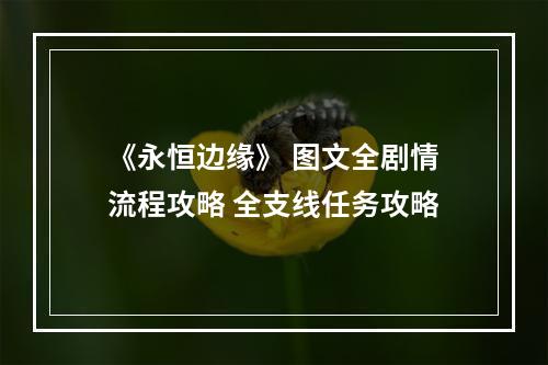 《永恒边缘》 图文全剧情流程攻略 全支线任务攻略