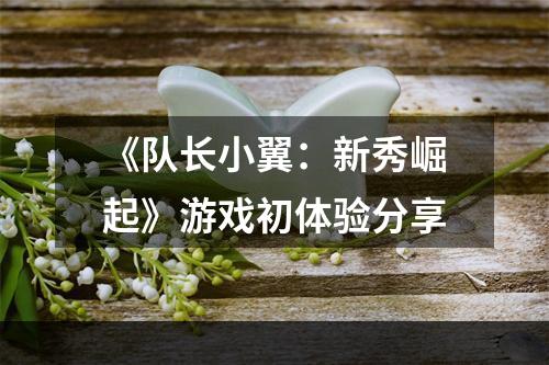 《队长小翼：新秀崛起》游戏初体验分享