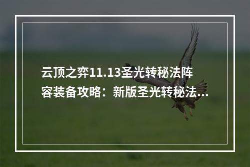 云顶之弈11.13圣光转秘法阵容装备攻略：新版圣光转秘法阵容搭配推荐[多图]