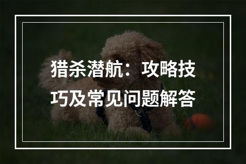 猎杀潜航：攻略技巧及常见问题解答