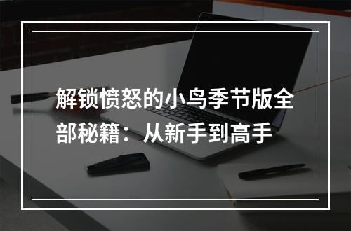 解锁愤怒的小鸟季节版全部秘籍：从新手到高手