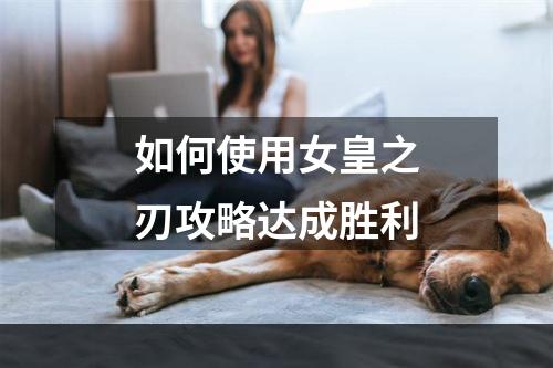 如何使用女皇之刃攻略达成胜利