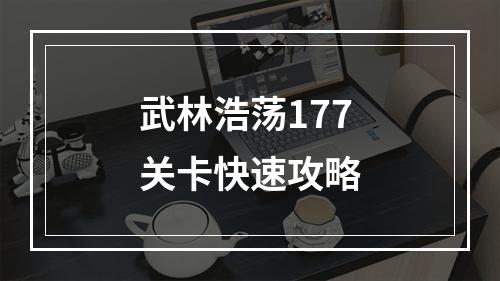 武林浩荡177关卡快速攻略