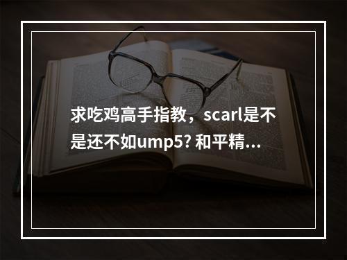 求吃鸡高手指教，scarl是不是还不如ump5? 和平精英ump45和ak哪个强攻略合集