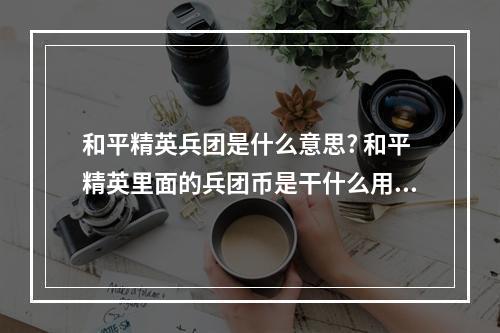 和平精英兵团是什么意思? 和平精英里面的兵团币是干什么用的攻略列表