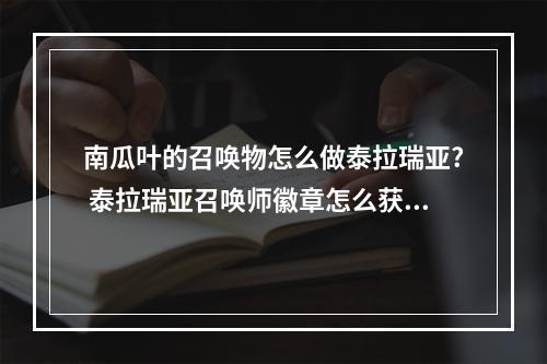 南瓜叶的召唤物怎么做泰拉瑞亚? 泰拉瑞亚召唤师徽章怎么获得攻略列表