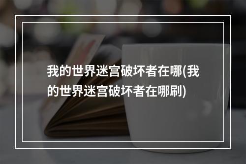 我的世界迷宫破坏者在哪(我的世界迷宫破坏者在哪刷)