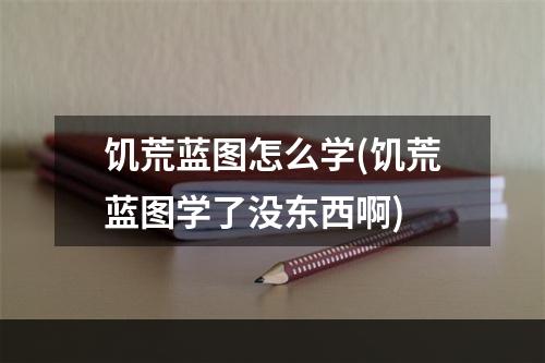 饥荒蓝图怎么学(饥荒蓝图学了没东西啊)