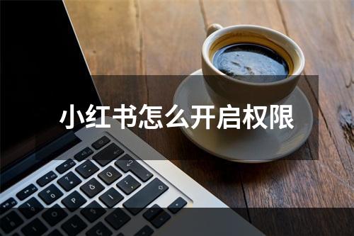 小红书怎么开启权限