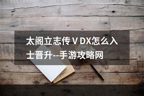 太阁立志传ⅤDX怎么入士晋升--手游攻略网