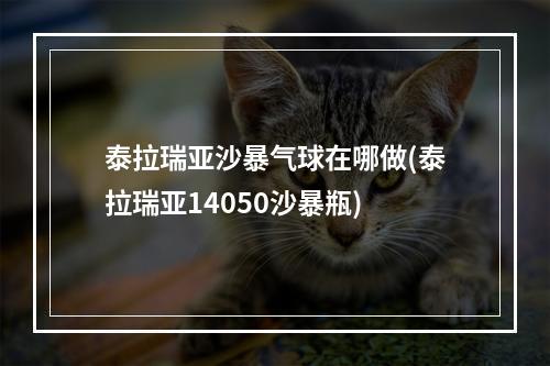 泰拉瑞亚沙暴气球在哪做(泰拉瑞亚14050沙暴瓶)