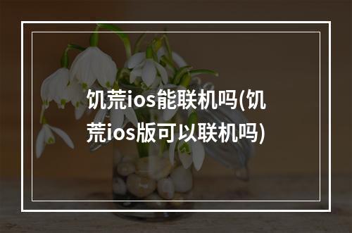 饥荒ios能联机吗(饥荒ios版可以联机吗)