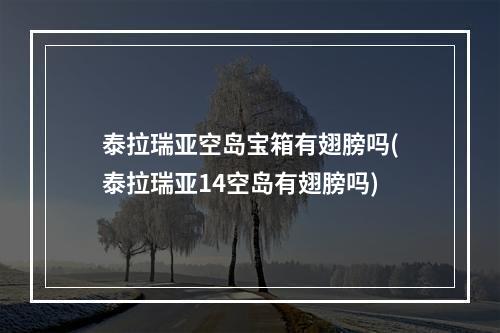 泰拉瑞亚空岛宝箱有翅膀吗(泰拉瑞亚14空岛有翅膀吗)