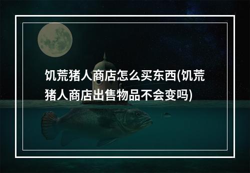 饥荒猪人商店怎么买东西(饥荒猪人商店出售物品不会变吗)