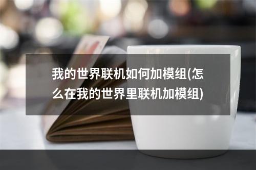 我的世界联机如何加模组(怎么在我的世界里联机加模组)