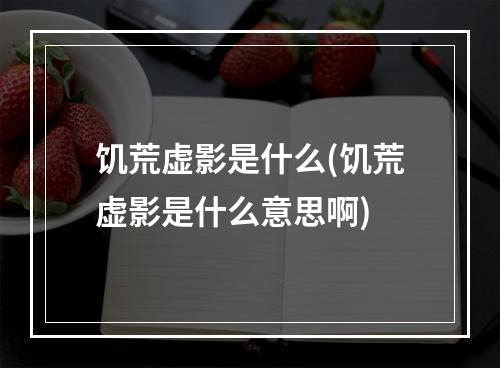 饥荒虚影是什么(饥荒虚影是什么意思啊)