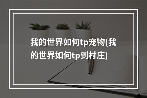 我的世界如何tp宠物(我的世界如何tp到村庄)