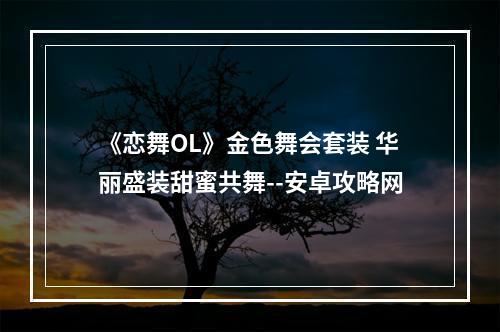 《恋舞OL》金色舞会套装 华丽盛装甜蜜共舞--安卓攻略网