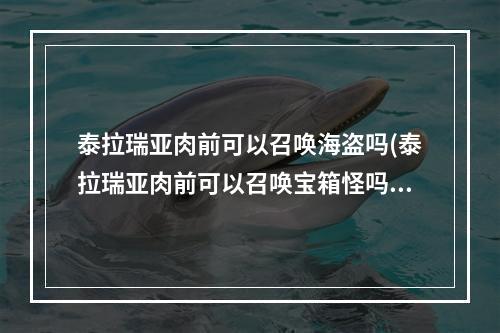 泰拉瑞亚肉前可以召唤海盗吗(泰拉瑞亚肉前可以召唤宝箱怪吗)