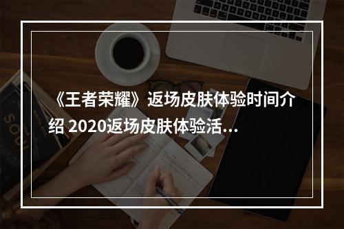 《王者荣耀》返场皮肤体验时间介绍 2020返场皮肤体验活动是什么时候--手游攻略网