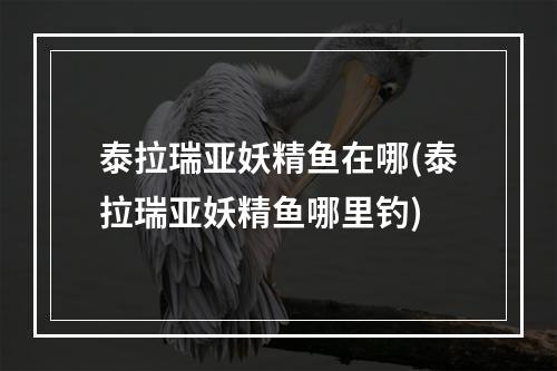 泰拉瑞亚妖精鱼在哪(泰拉瑞亚妖精鱼哪里钓)