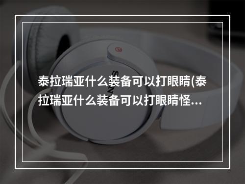 泰拉瑞亚什么装备可以打眼睛(泰拉瑞亚什么装备可以打眼睛怪)