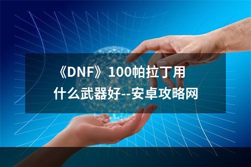 《DNF》100帕拉丁用什么武器好--安卓攻略网