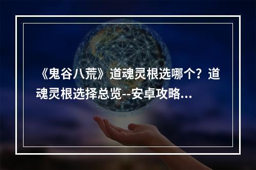 《鬼谷八荒》道魂灵根选哪个？道魂灵根选择总览--安卓攻略网