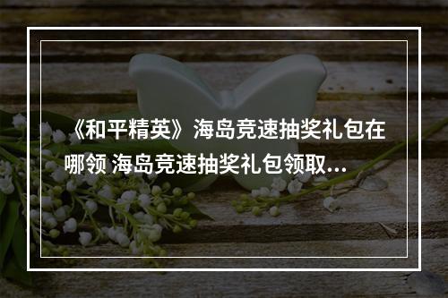 《和平精英》海岛竞速抽奖礼包在哪领 海岛竞速抽奖礼包领取方法--游戏攻略网