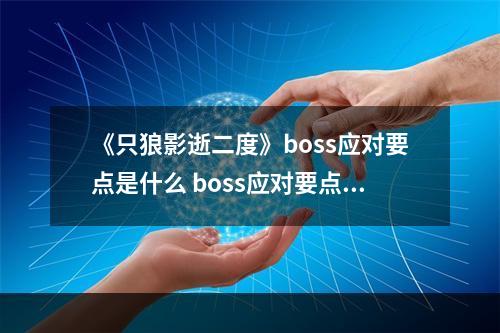 《只狼影逝二度》boss应对要点是什么 boss应对要点分享--安卓攻略网