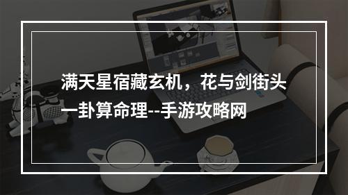 满天星宿藏玄机，花与剑街头一卦算命理--手游攻略网